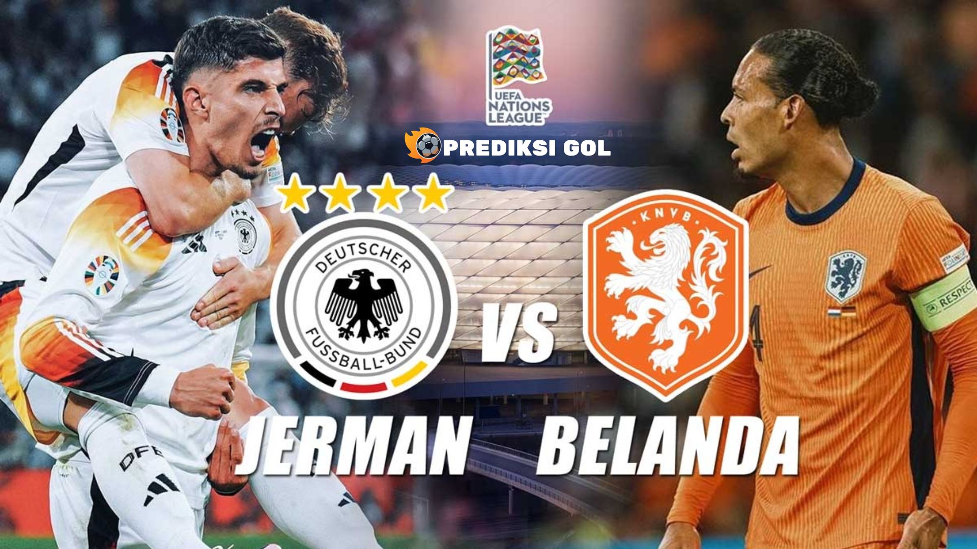 Jerman vs Belanda: Prediksi 15 Oktober 2024