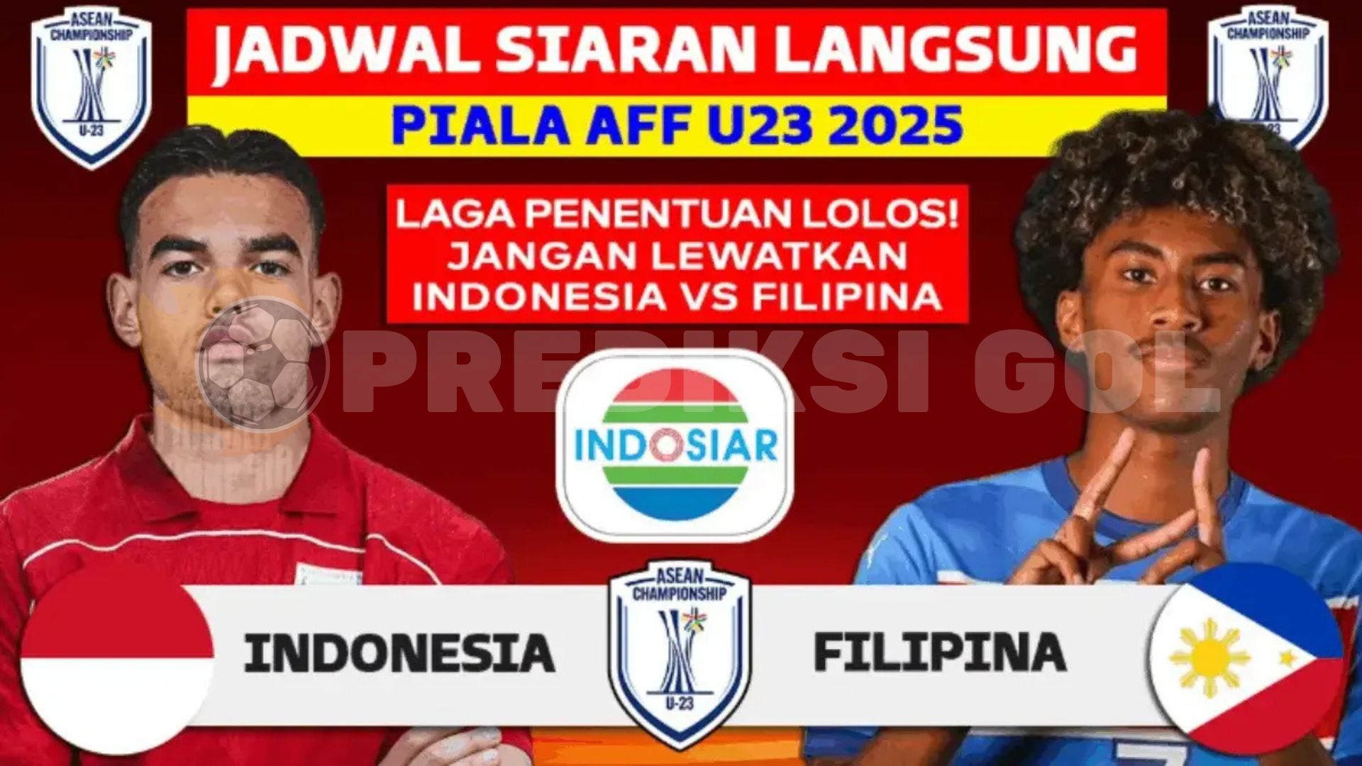 Prediksi laga Indonesia vs Filipina ASEAN U-23 2025